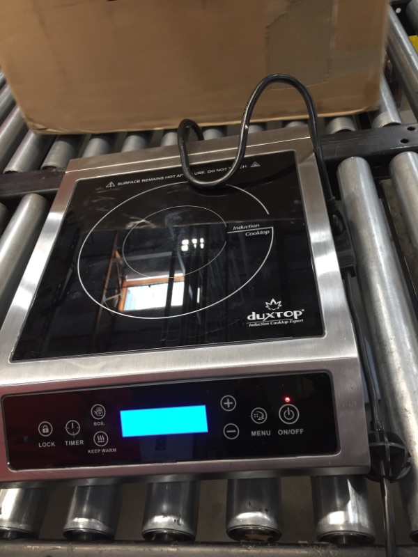 Photo 4 of Duxtop Professional Portable Induction Cooktop, Commercial Range Countertop Burner, 1800 Watts Induction Burner with Sensor Touch and LCD Screen, P961LS/BT-C35-D
