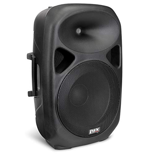 Photo 1 of LyxPro 15 Inch Active PA Rechargeable Battery Speaker System, Bluetooth, MP3, USB, SD Card Slot, Foldable Carry Handle, Easy Carry Wheels-SPA-15 BAT
