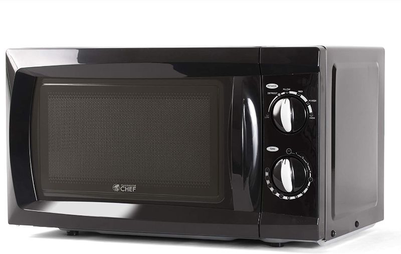 Photo 1 of Commercial Chef Countertop Microwave Oven, 0.6 Cu. Ft, Black
