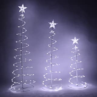 Photo 1 of Joiedomi 3 Packs Lighted Spiral Christmas Tree Set 