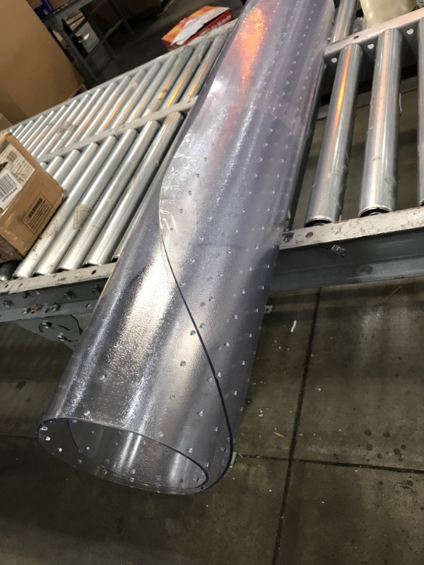 Photo 1 of plastic floor computer mat, 39" with lip