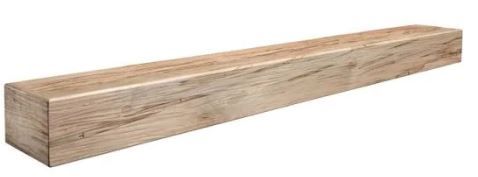 Photo 1 of (CRACKED ENDS AND EDGE)
ornamental rustic mantel shelf 48"