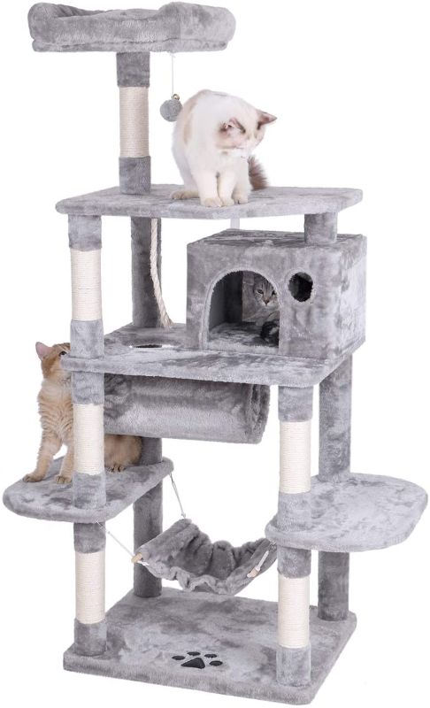 Photo 1 of ***PARTS ONLY***
BEWISHOME Cat Tree Condo Furniture Kitten Activity Tower Pet Kitty Play House with Scratching Posts Perch Hammock Tunnel MMJ02
