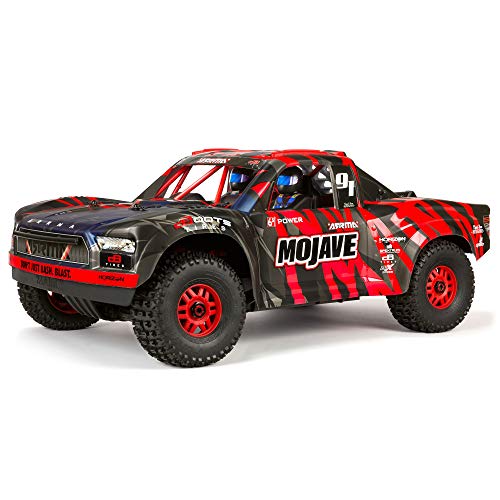 Photo 1 of **USED**
ARRMA RC Truck 1/7 Mojave 6S V2 4WD BLX Desert Truck with Spektrum Firma (Ready-to-Run), Red/Black, ARA7604V2T2
