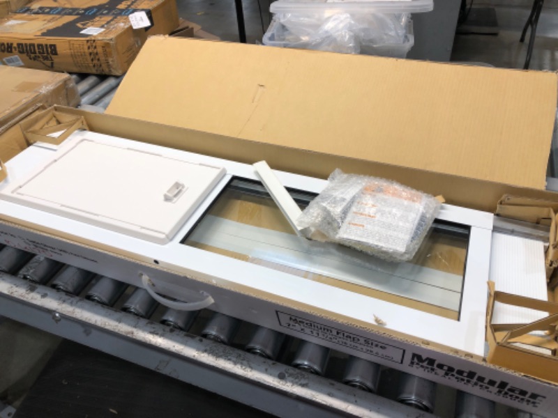 Photo 1 of **NEW**
Ideal Pet Products Sliding Glass Patio Dog Door, White, X-Large, 79"L x 1.88"W x 15.38"H