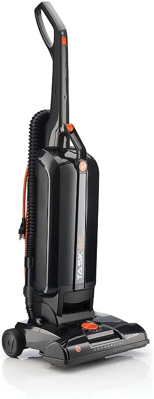 Photo 1 of **PREVIOUSLY OPENED**
Hoover Commercial CH53005 TaskVac Hard-Bagged Lightweight Upright Vacuum, 13-Inch, Black