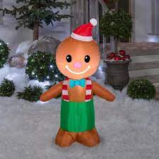 Photo 1 of 3.5 ft. Tall Airblown-Gingerbread Man-SM Inflatable
