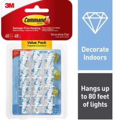 Photo 1 of 6 SET OF-Clear Decorating Clips Value Pack (40 Hooks, 48 Strips)
SOLD AS IS NO RETURNS