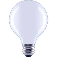 Photo 1 of 100-Watt Equivalent G25 Dimmable Globe Frosted Glass Filament LED Vintage Edison Light Bulb Daylight (4 3-Pack)
