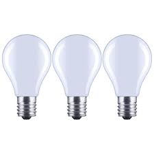 Photo 1 of 40-Watt Equivalent A15 Dimmable ENERGY STAR Frosted Glass Decorative Filament Vintage LED Light Bulb Daylight (4 3-Pack)
