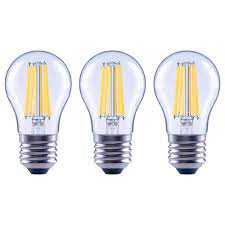 Photo 1 of 100-Watt Equivalent A15 Dimmable Appliance Fan Clear Glass Filament LED Vintage Edison Light Bulb Bright White (4 3-Pack)
