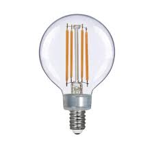 Photo 1 of 40-Watt Equivalent G16.5 ENERGY STAR and CEC Title20 Dimmable LED Light Bulb in Bright White (4 3-Pack)
