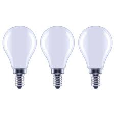 Photo 1 of 40-Watt Equivalent G16.5 ENERGY STAR and CEC Title 20 Dimmable Filament LED Light Bulb Day Light (4 3-Pack)
