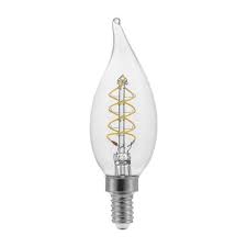 Photo 1 of 40-Watt Equivalent BA11 Dimmable Fine Bendy Filament LED Vintage Edison Light Bulb in Daylight 5000K (4 3-Pack)
