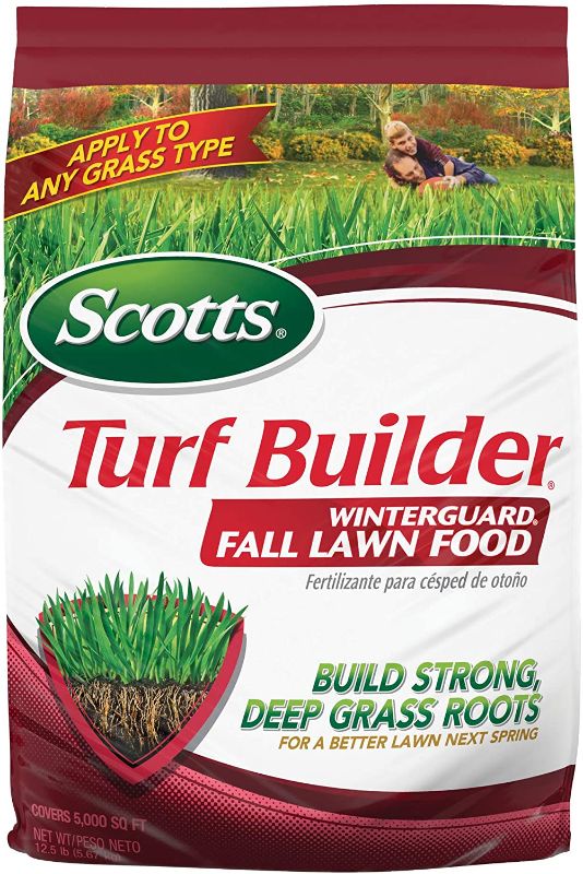 Photo 1 of Scotts Turf Builder WinterGuard Fall Lawn Food, 12.5 Lb - Fall Lawn Fertilizer Builds Strong, Deep Grass Roots for a Better Lawn Next Spring - Covers 5,000 Sq Ft
