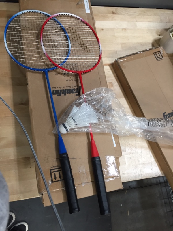 Photo 2 of Franklin Sports 2-Player Replacement Racquet Set, Red/Blue
2 boxes 