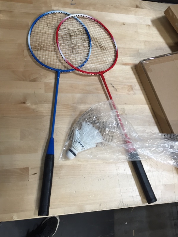 Photo 1 of Franklin Sports 2-Player Replacement Racquet Set, Red/Blue
2 boxes