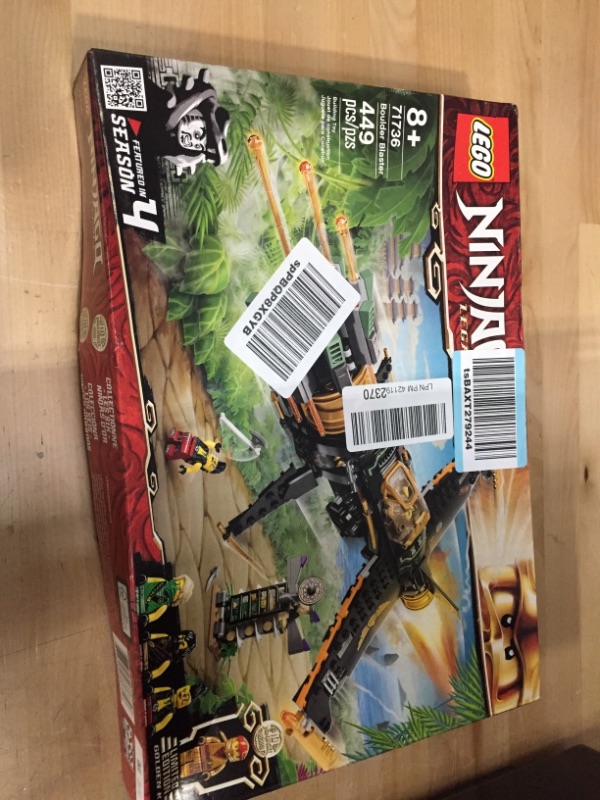 Photo 2 of LEGO NINJAGO Legacy Boulder Blaster 71736 Airplane Toy Featuring Collectible Figurines, New 2021 (449 Pieces)
