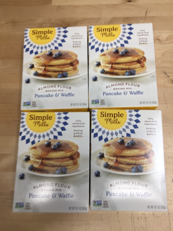 Photo 2 of **** NON REFUNDABLE****Simple Mills Almond Flour Pancake Mix & Waffle Mix, Gluten Free, Made with whole foods, (Packaging May Vary), 10.7 Ounce (Pack of 1)
4 packs