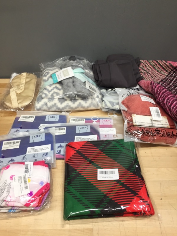 Photo 1 of ****NO REFUND*******ASSORTED  CHILD CLOTHING,FACE MASK, AND BABY BLANKET****