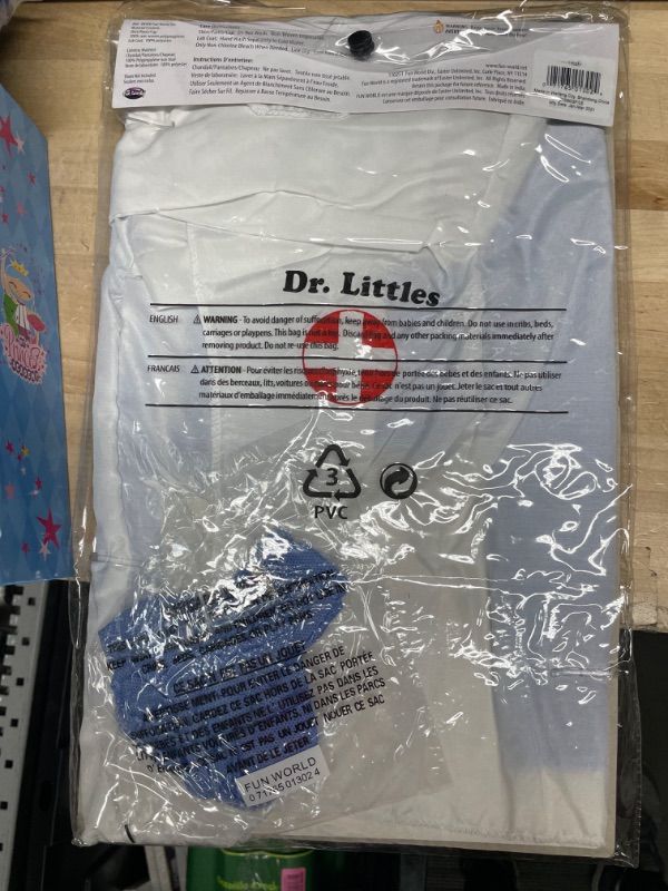 Photo 1 of Fun World Costumes Baby’s Doctor Toddler Costume, Blue/White, Small(24MO-2T)
