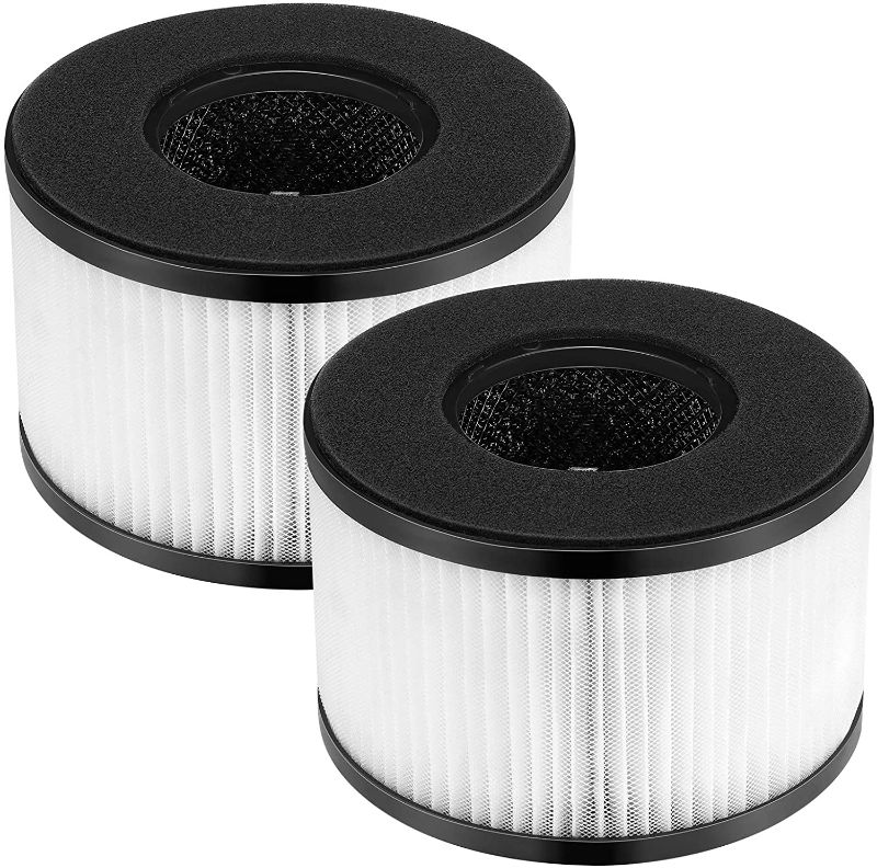 Photo 1 of  True HEPA Replacement Filter Compatible for PARTU BS-03 Air Purifier with 3-in-1 Filtration System, 2 Pack
