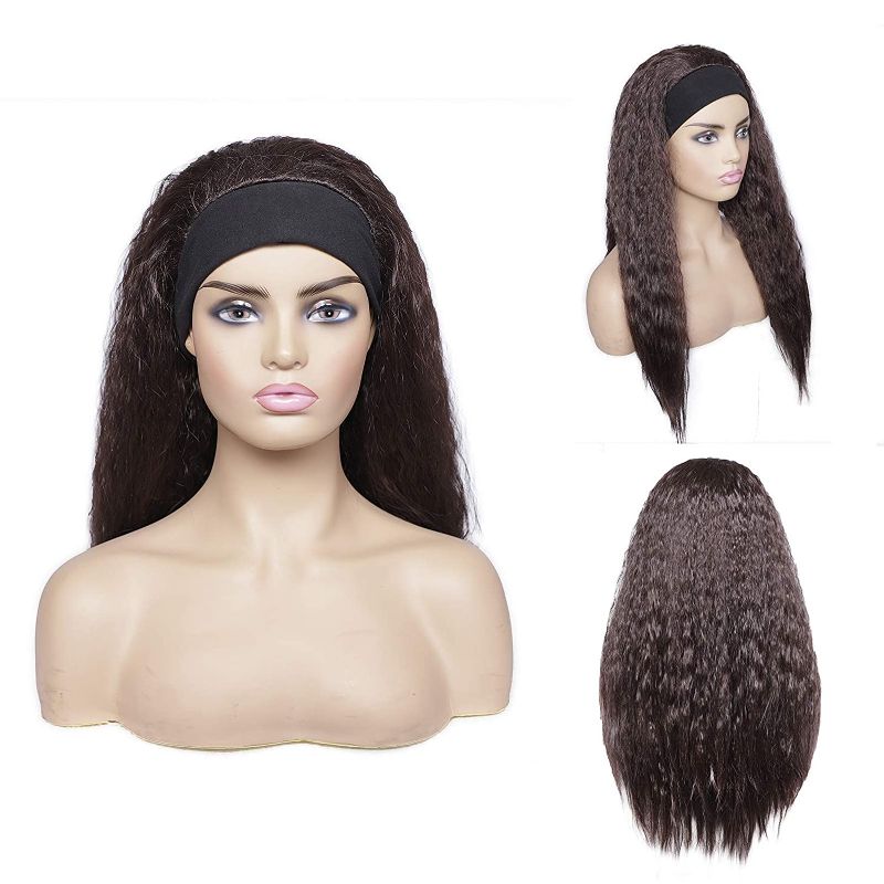 Photo 1 of Headband Wig for Black Women Long Brown Natural Wigs with Hairband Synthetic Hair 20"

20 x 0.2 x 0.3 inches
