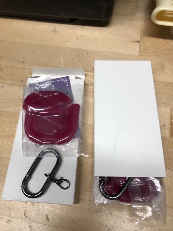 Photo 1 of TWO PACK: Airpods Case, BELONGME Airpods Silicone Case Cover with Keychain, 360°Protective AirPods Accessories Kits Shockproof Airpods Case Compatible with Apple Airpods 2 &1 (Front LED Visible)
 (Color is slightly different than stock image)