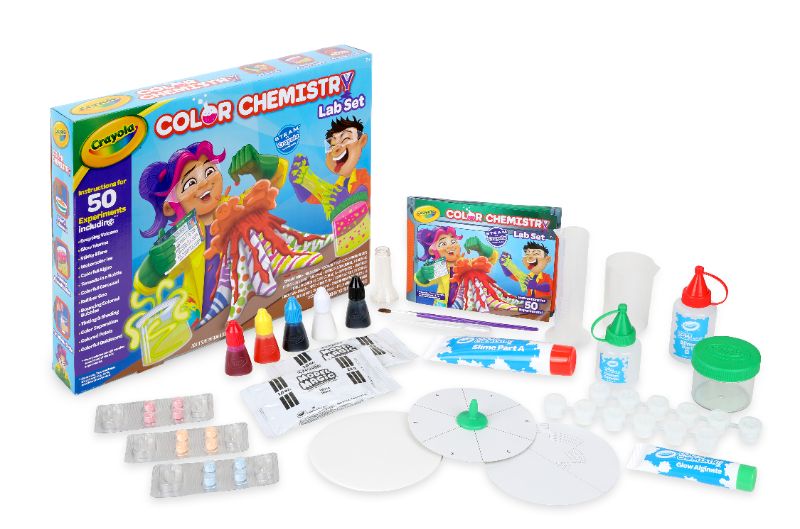 Photo 1 of Crayola Chemistry Lab Set Steam Toy 50 Colorful Experiments - Theme/Subject: Fun - Skill Learning: Chemistry, Science Experiment, Educational, Creativ
