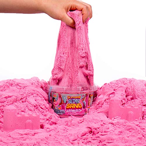 Photo 1 of A BUNDLE OF SLIMYSAND  NO REFUNDS ***BUY AS IS***Moldable Cloud Slime, Non Stick, Slimy Play Sand in A Reusable Bucket, Pink- A Kinetic Sensory Activity
