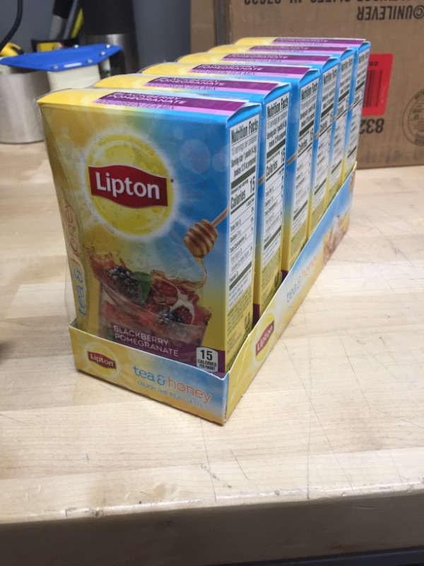 Photo 2 of *** NON-REFUNDABALE***
BEST BY DATE 3/10/22
Lipton Tea and Honey Iced Green Tea To-Go Packets Blackberry Pomegranate, 10 Count (Pack of 6)
