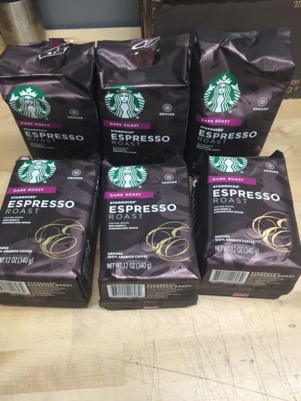 Photo 2 of ****NON-REFUNDABALE****
BEST BY DATE 01/25/2022
Starbucks Dark Roast Ground Coffee — Variety Pack — 6 bags (12 oz. each)
