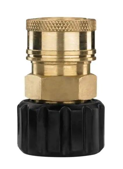 Photo 1 of 3/8 in. Female Quick-Connect x M22 Connector for Pressure Washer 2 pk 
