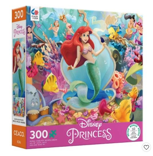 Photo 1 of **SET OF 2**
Ceaco Disney The Little Mermaid Jigsaw Puzzle - 300pc
