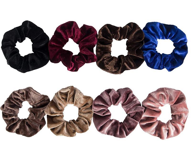 Photo 1 of **3 PKS**
8 Pcs Velvet Scrunchies, Hair Scrunchies for Girls or Women, Hair Ties Ropes - Christmas Gifts for Women Teenager girls
