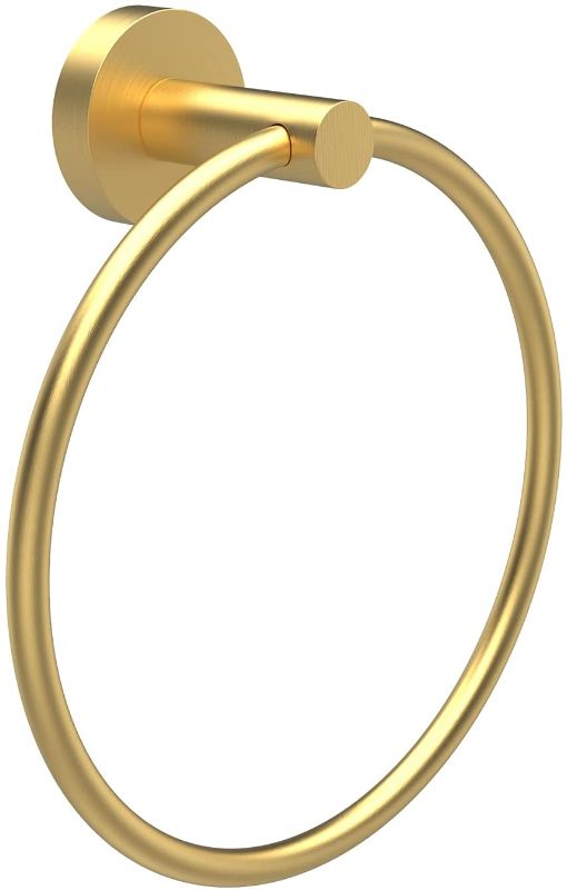 Photo 1 of **SOLD AS SET** PK OF 2
MENGTUTOO Bathroom Towel Ring , SUS 304 Stainless Steel Round Towel Holder for Contemporary Bathroom Toilet Kitchen Storage, Wall Mounted Brushed Brass & brushed Nickel
