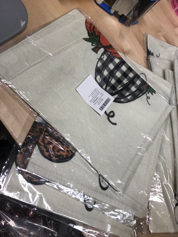 Photo 1 of **SET OF 3**
Acerich Welcome Thanksgiving Garden Flag Double Sided, Leopard Pumpkin Buffalo Plaid Outdoor Fall Decor, 12 x 18 Inch