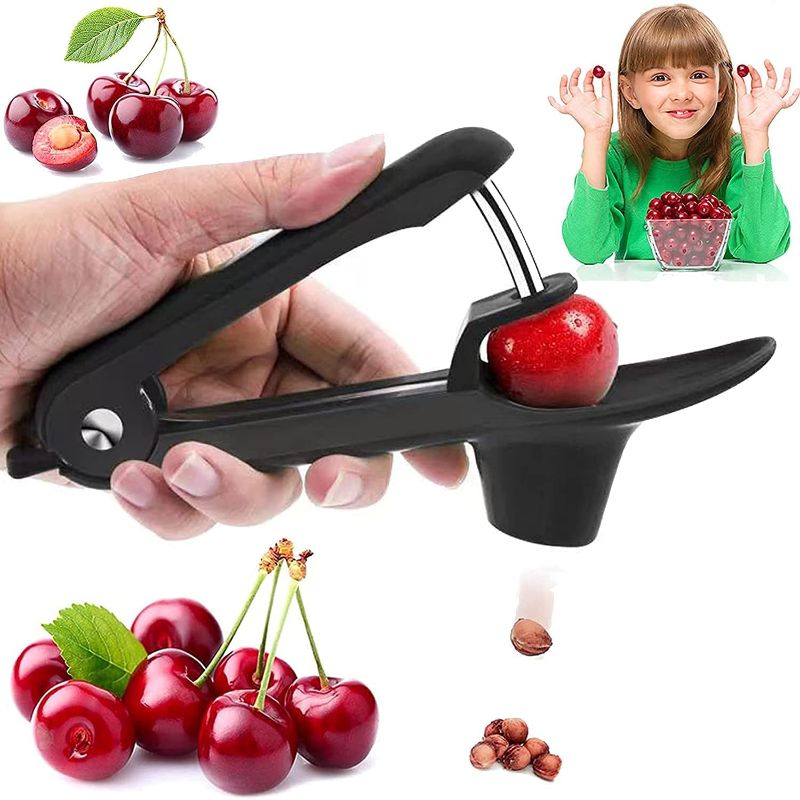 Photo 1 of **PACK OF 4**
Padyrytu Cherry Pitter Tool,Fruit Pit Core Remover with Space-Saving Lock Design for Make Fresh Cherry Dishes and Cocktail
