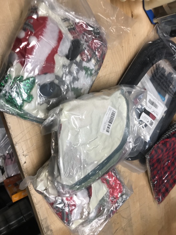 Photo 1 of **SET OF 3**
Christmas Stockings Set of 4, Personalized Xmas Stockings Santa, Snowman, Reindeer, Bear Design Christmas Decoration, Xmas Character 3D Plush Christmas Stocking Hanging on Christmas Tree & Fireplace
