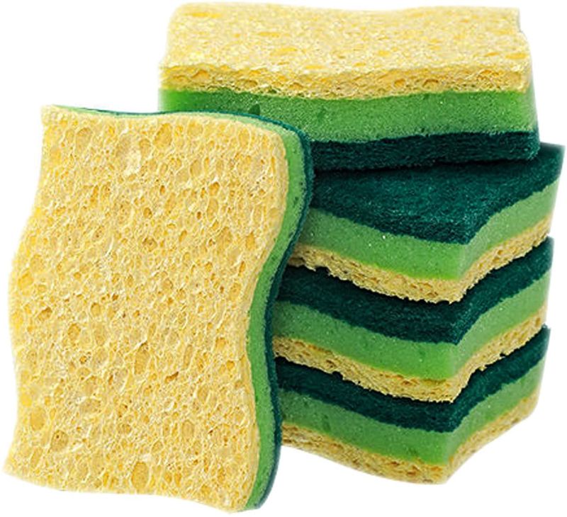 Photo 1 of **PACK OF 3**
Sebenho Cellulose Household Kitchen Dishes Sponges Five Packages ?Multi-UseDish Scrubber Sponge for Household?Durable No Smell ?Cleaning Sponge for Household Dishes, Kitchen, Bathroom
