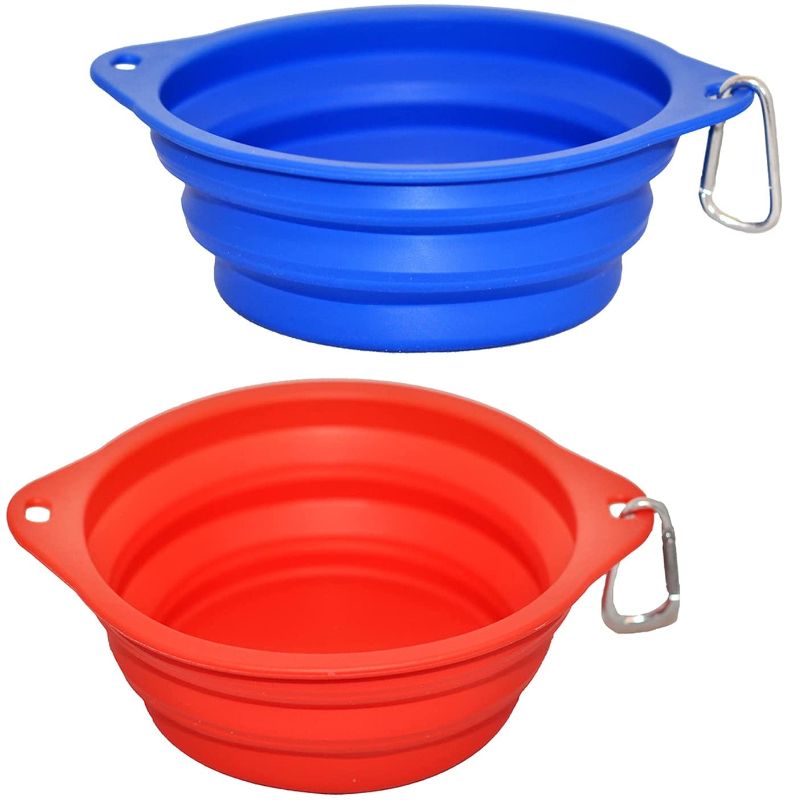 Photo 1 of **PACK OF 2***
Newest Arrivals with Good Prices - Cyclpet Collapsible Dog Bowl, Portable Foldable Water Food Bowls with Carabiner Clip for Outdoor,Walking, Traveling,Hiking,Jogging (2 Pack)
