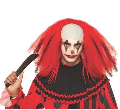 Photo 1 of Forum Novelties Evil Clown Costume Wig, Red, One Size
