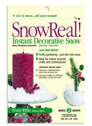 Photo 1 of **PACK OF 10**
SnowReal Artifical Decorative Snow 1oz Makes 2 Quarts Holiday Christmas Decoration
