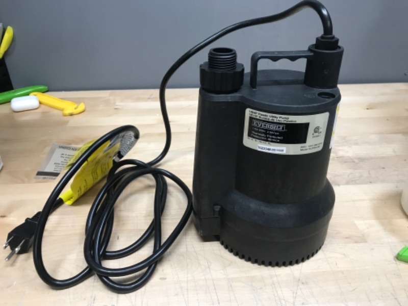 Photo 2 of 1/6 HP Plastic Submersible Utility Pump
