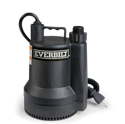 Photo 1 of 1/6 HP Plastic Submersible Utility Pump
