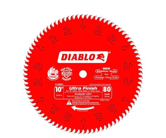 Photo 1 of 10 in. x 80-Tooth Ultra Finish Circular Saw Blade
