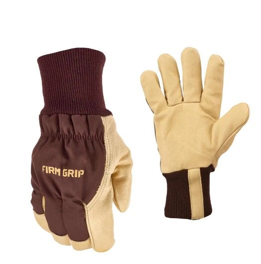 Photo 1 of **2 PAIRS**
Large Winter Leather Palm Gloves with Thinsulate Liner