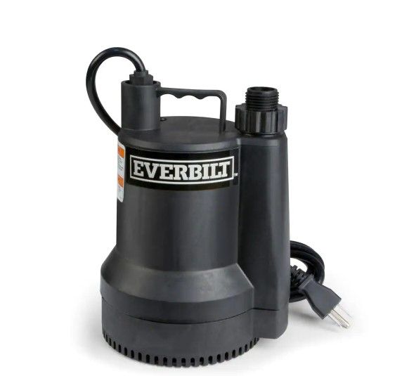 Photo 1 of 1/6 HP Plastic Submersible Utility Pump
