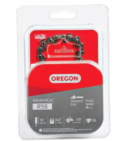Photo 1 of 
Oregon
R56 Chainsaw Chain for 16 in. Bar Fits Dewalt, Echo, Makita, Milwaukee, Craftsmand and more