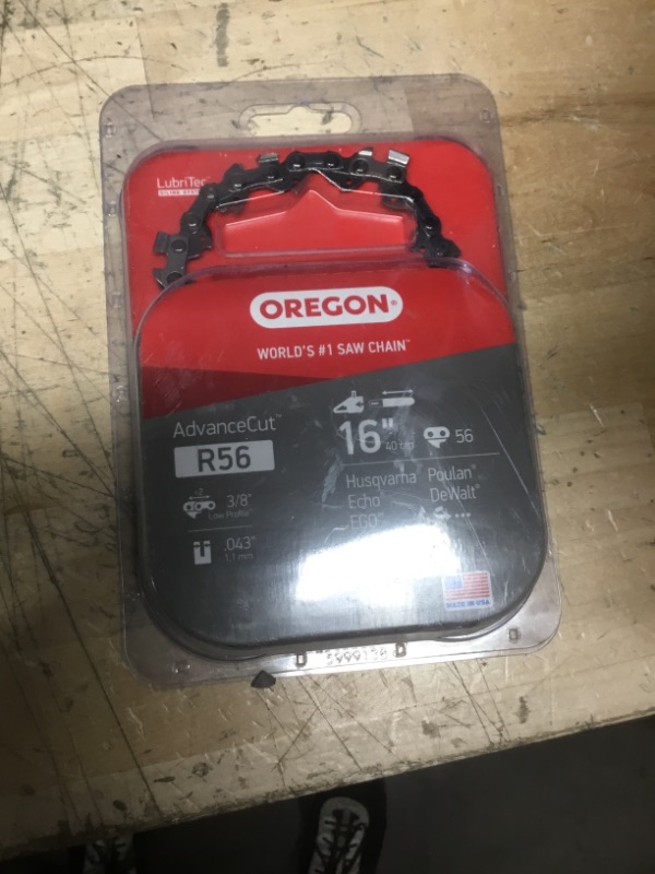 Photo 2 of 
Oregon
R56 Chainsaw Chain for 16 in. Bar Fits Dewalt, Echo, Makita, Milwaukee, Craftsmand and more